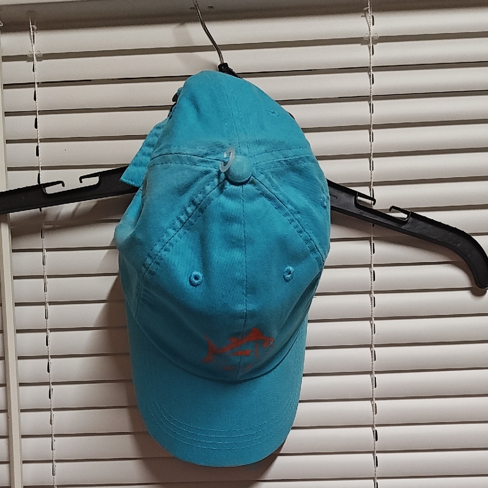 Southern Tide Slideback Hat Blue One Size Adjustable Embroidered 5 Panel Cotton